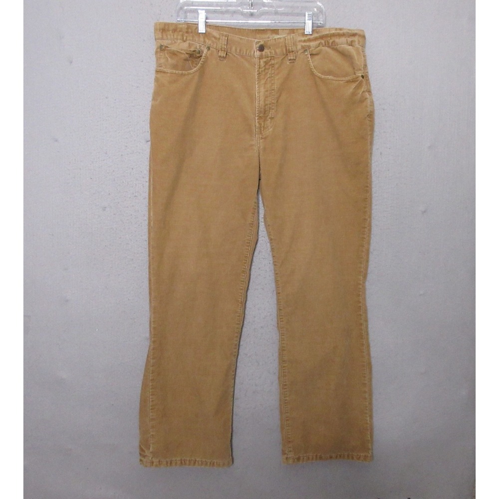 Polo Ralph Lauren Pants 40x30 Bootcut Corduroy Tan Camel Classic Workwear Rugged